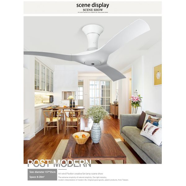 54 inch Ceiling Fan Lamp with Remote Control Modern wooden ceiling fan light(WH-CLL-06)