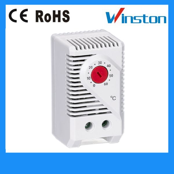 Din Rail Small Room Thermostat , Mechanical Thermostat Normal Closed KTO 011