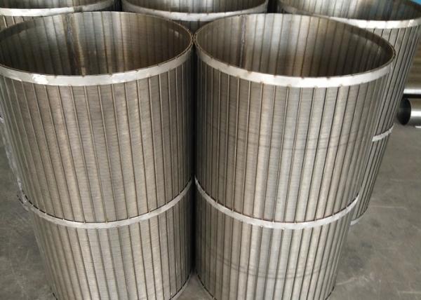 Quality AISI 304 V Slot Johnson Wire Screen Basket With High Filtration Accuracy for sale