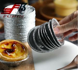 China Baking Disposable Cupcake Liners Aluminum Foil Round wholesale