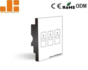 China DALI Touch Panel LED Dimmer Switch With 3 Channels Output Address Control By Dip Switch wholesale