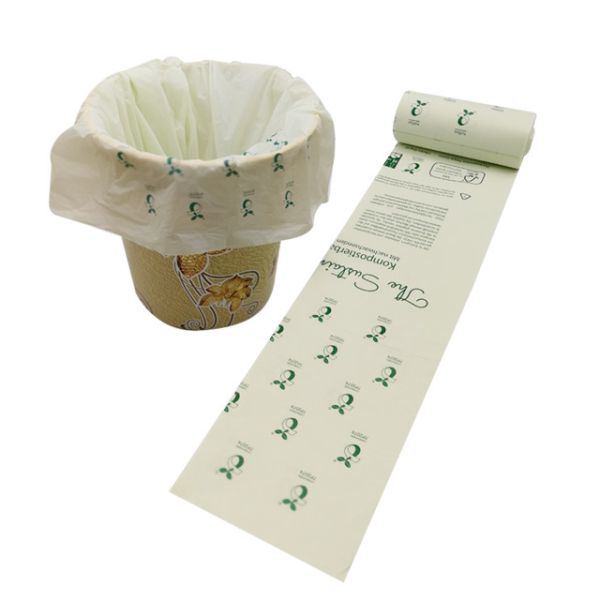 Cornstarch Based 100% Biodegradable Compostable Plastic Garden Lawn And Leaf Collection Bag