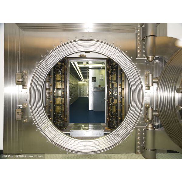 UL Certified 2500mm Width Fireproof Security Door , Round Vault Door