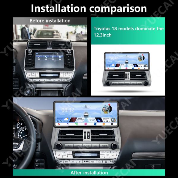 Panoramicimage Function Toyota Android Head Unit Wireless CarPlay Toyota Android Head Unit