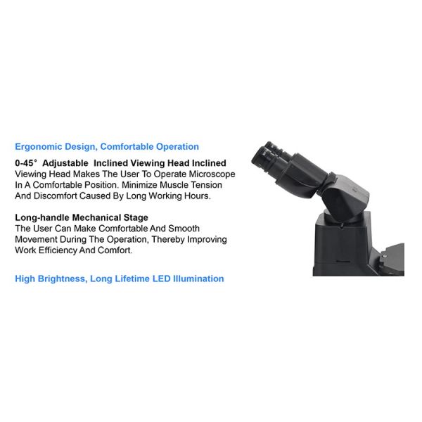 OPTO EDU A14.1065 Tilting Inverted Phase Contrast Microscope