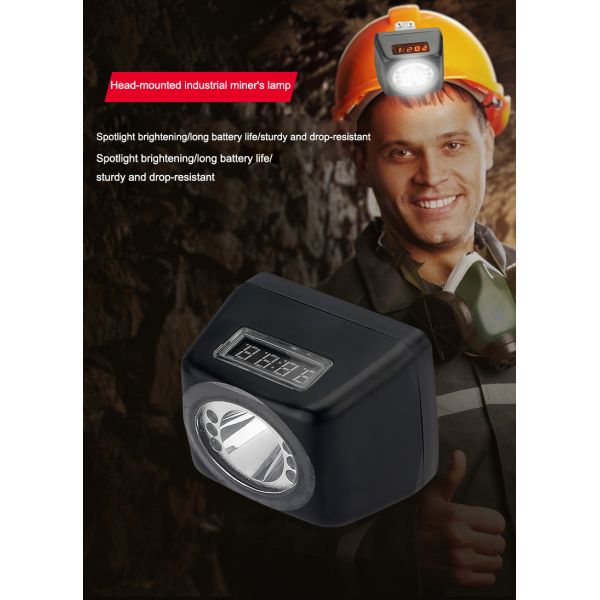 Explosion Proof LED Mining Lamps Rechargeable IP67 4000 LUX Digital Headlamp