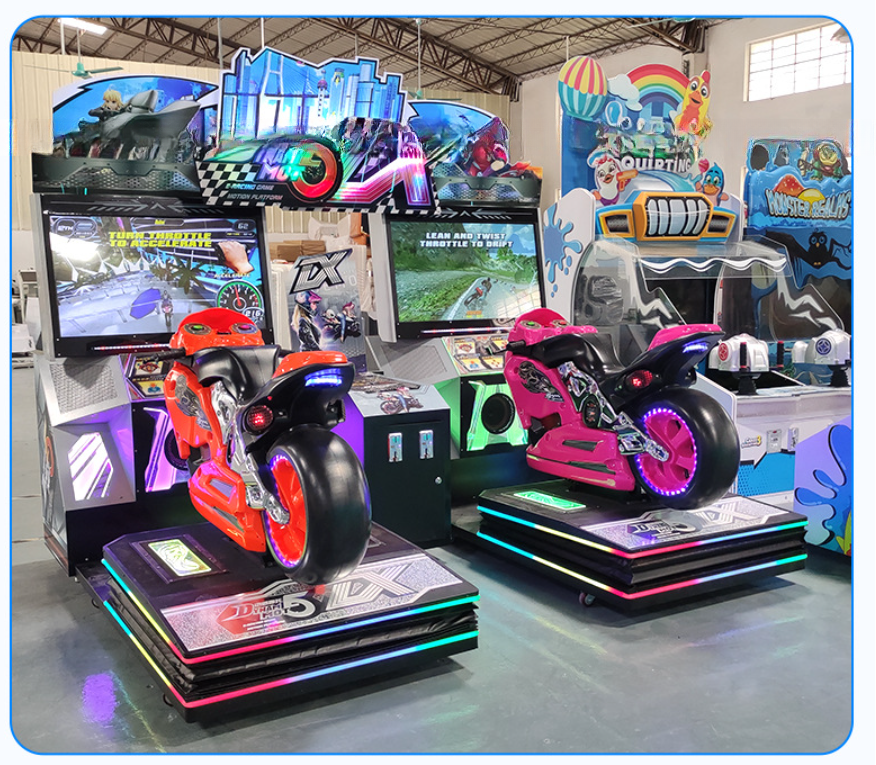 Dreamland super dynamic X5 double players motorcycle game machine adults arcade simulator driving car games