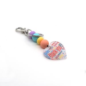 Heart Shape Sublimation Acrylic Keychains Blanks 120*40mm Customizable
