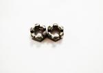 Small M12 Slotted Hex Nut With Pitch 1.75mm