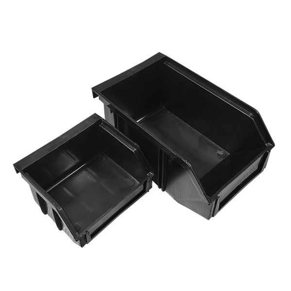 Electronic ESD SMT Rack Black PCB Packing Storage Plastic Circulation Antistatic Bin