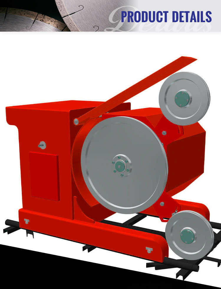 Economy Advantage Granite Quarry Wire Saw Machine for Mining Granite Marble Limestone