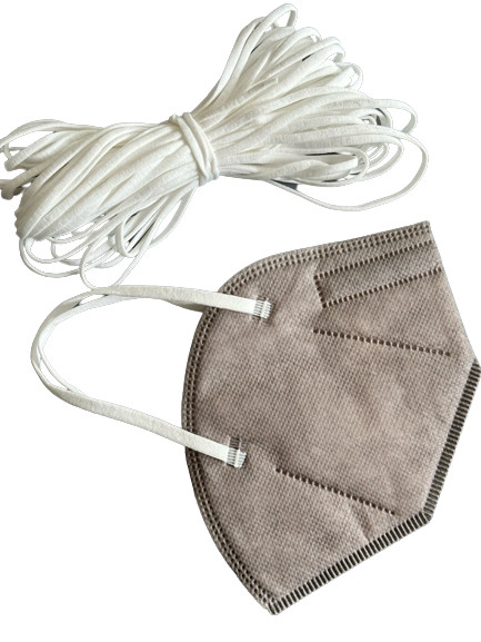 PP Non Woven PPE Earloop Elastic Cord For Face Mask White 3.5-5.0MM