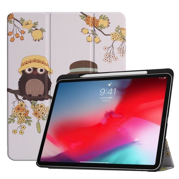 iPad Pro 11 Smart Case with Pencil Holder Leahter iPad Pro 11 2018 Cover