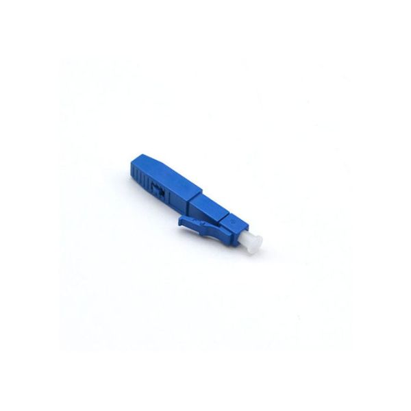 LC UPC Fiber Optic Fast Connector Pre - Embedded Blue For 0.9mm Tight Buffer Cable