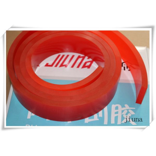 High Wear Resistant Red Polyurethane Squeegee For Silk Screen Printing