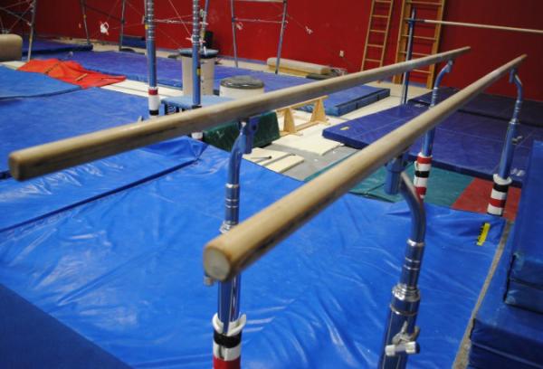 Quality FIG Approval dip bar exercises  PARALLEL BARS Gymnastics FOR YOUTH TRAINING for sale