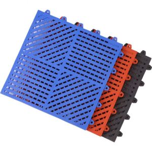 Interlocking Swimming Pool Anti Slip Mats 250MMx250MM 13MM Thick