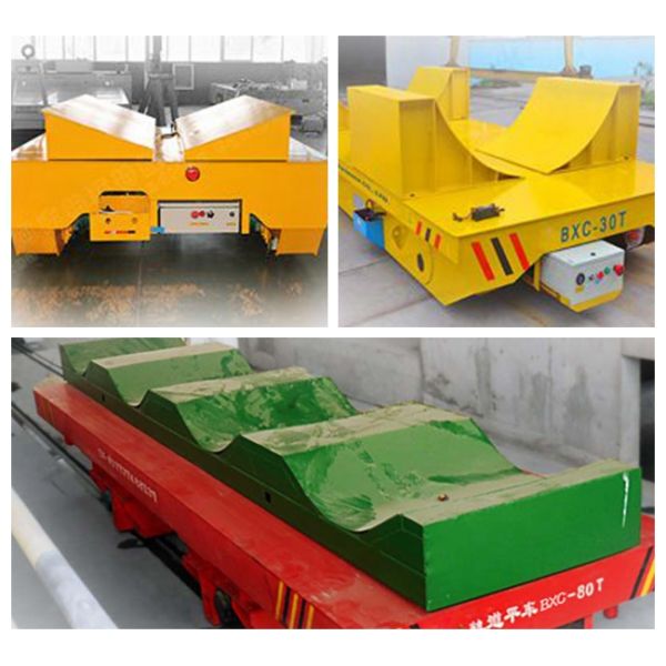 Towed Cable Powered Coil Transfer Trolley Customized Color For Metal Sheet