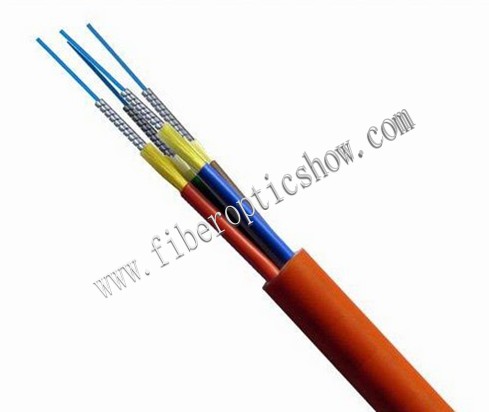 Direct Burial Armored Multimode Fiber Optic Cable With Terminated Connector