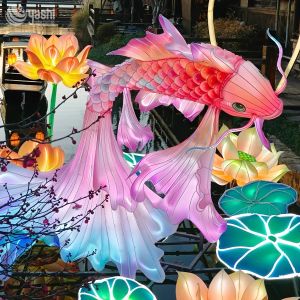 China Festival Chinese Traditional Lantern 300CM for Holiday Light Shows wholesale