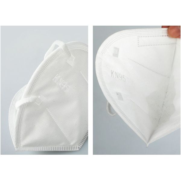 Hospital Disposable FFP2 Face Mask , FFP2 Dust Mask Antibacterial Adult Size