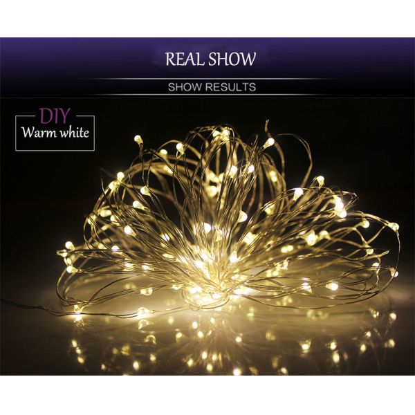 2M 5M 10M AA Battery Operated Christmas Luces Navidad Wedding Party Decoration Fairy Copper Wire LED Decorative Lights String