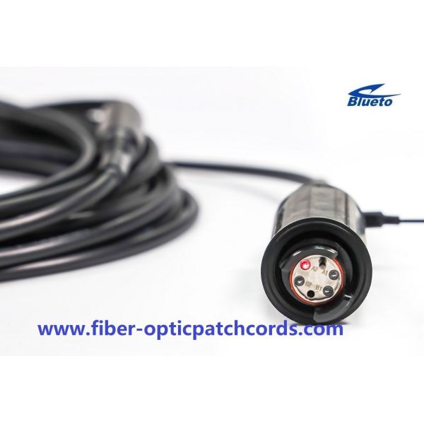 XBEAM Expand Beam Optical Fiber Patch Cable 2/4core Armored Field Fiber Optic Patch Cord with Cable Drum