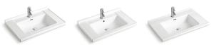 Ceramic Rectangular Vessel Bathroom Basin Counter Mounting Sanitary Wash Basin