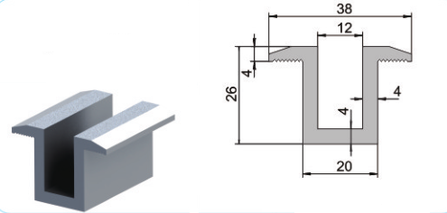Durable Aluminium Solar Roof Mounting Systems Pv End Clamp Customized Dimensions