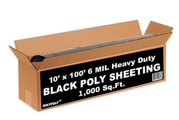 Quality Weed Barrier, Concrete Moisture, Vapor Barrier, Construction Film, Lumber Tarp, Ground Cover Plastic Sheeting Roll 6 MIL for sale