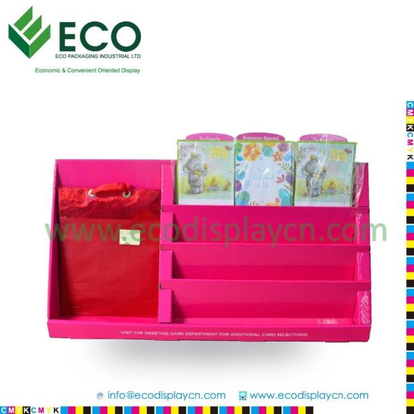 Quality Cardboard Counter Top Display, Christmas Greeting Card Display Stands for sale