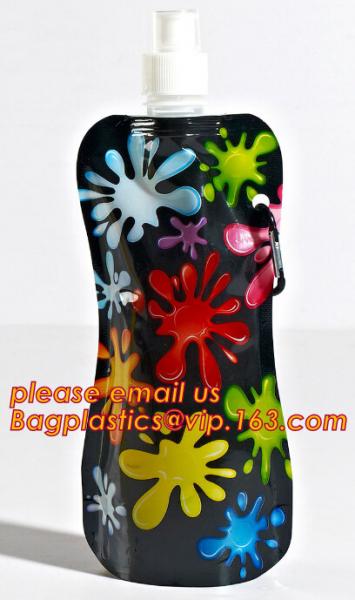 Portable Traveling Outdoor Sports Foldable Drink Bottles Collapsible Water Bottle Bag,Promotion BPA Free Foldable Water