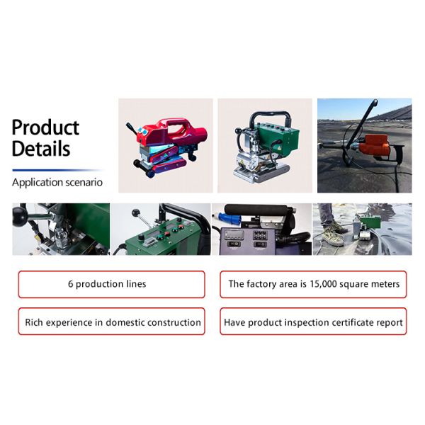 Adjustable Welding Time HMT900 Plastic Geomembrane Welder for HDPE Geomembrane Welding