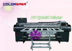 Digital UV Inkjet Hybrid Printer Print Size 1.8m With Roll To Roll And Irregular Shape Printing