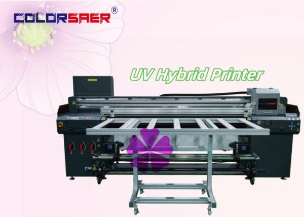 Quality Digital UV Inkjet Hybrid Printer Print Size 1.8m With Roll To Roll And Irregular Shape Printing for sale