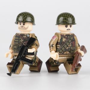 China WW2 military soldiers figures guns weapons US army 101 airborne division mini figures wholesale