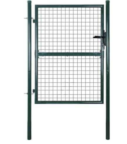 Quality Green Garden Steel Fence Gates Hot Dipped Galvanized for sale