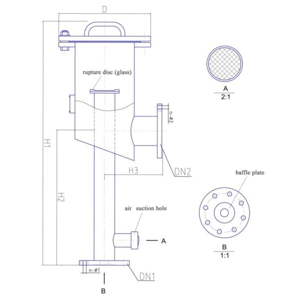 Tank Foam Chamber Foam Fire Fighting Equipment Carbon Steel Material