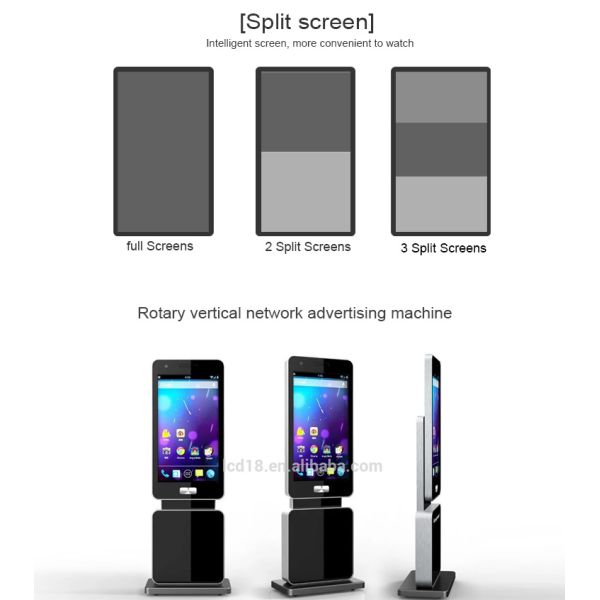 43'' 55'' standing rotation LCD screen advertising screen android wifi digital sigange Touch screen LCD kiosk