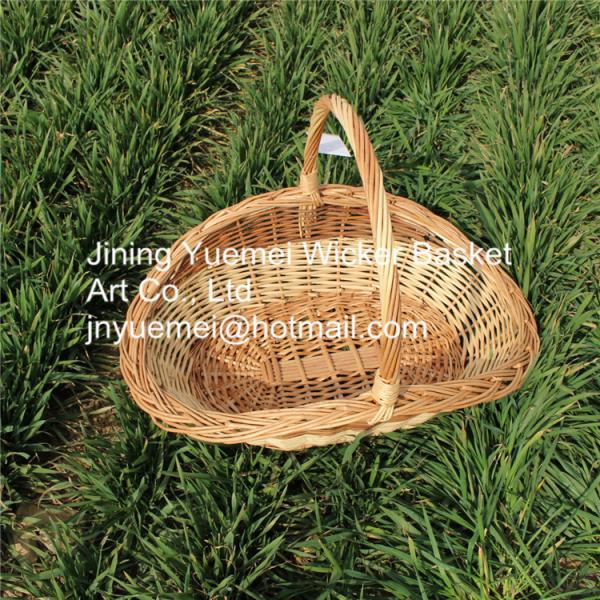 Quality 2016 wicker handle basket wicker log basket for sale