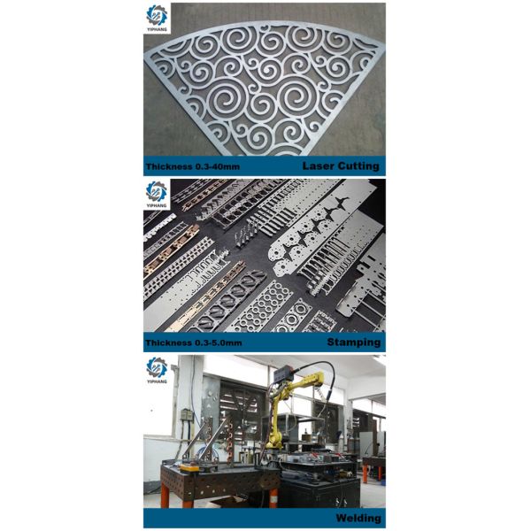 Laser Cube Cutting Welding Mechanical Arm Ral5007 Textured Powder Coating Sheet Metal Welding Parts