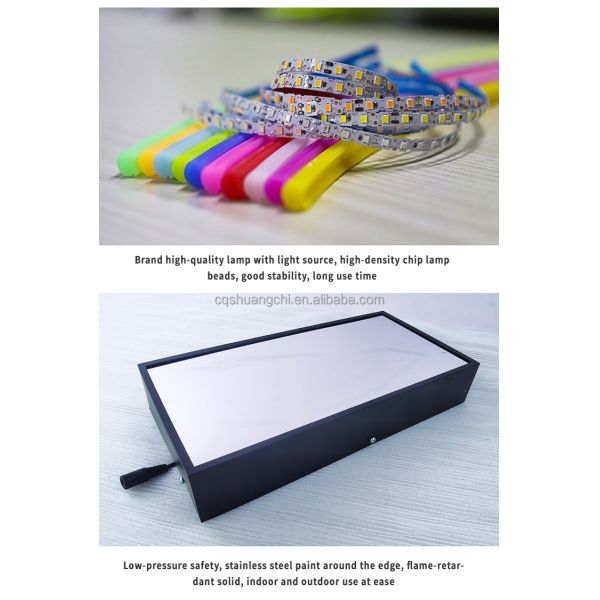 Infinite Visual Art Light Box Melle Abyss Mirror 3D Luminous Letter Logo Neon Billboard