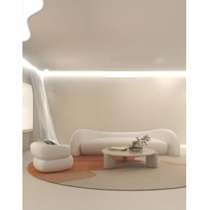 OEM Waiting Room Sectional Modern Fabric Sofa Set Arch Shape