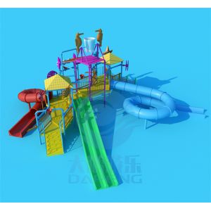 China Medium Commercial Water Park Slides Fiberglass Water Playground Slides wholesale
