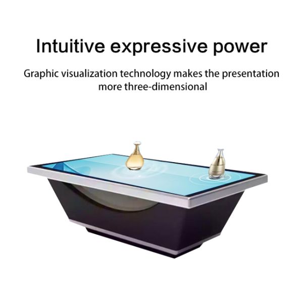 LCD Object Recognition Multi Touch Table Hologram Projected Interactive Touch Screen Table