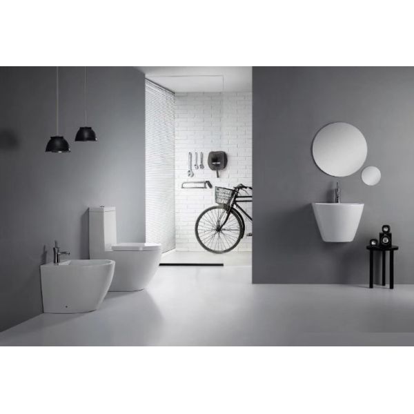 Bathroom Sanitary Ware Floor Mounted Bidet One Piece WC 570*350*395 mm