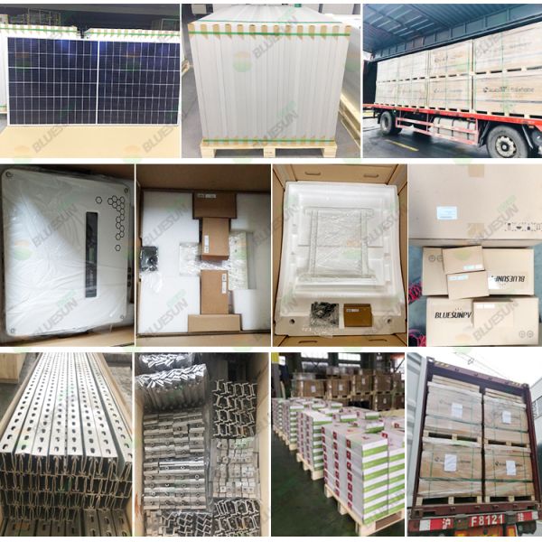 Bluesun Price 15kw 20kw 30kw 20kwh Lithium Battery All in One Solar Home Enerfy Storage System