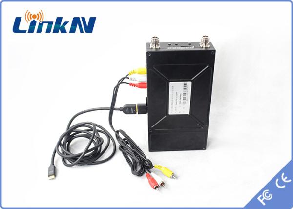Quality  HD Video Transmitter 1-3KM Manpack HDMI CVBS AES256 Encryption Two-way Intercom for sale