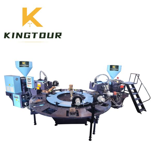 12 Station Shoe Sole Making Machine Two Color PVC TPR TPU Sole Injection Molding Machine