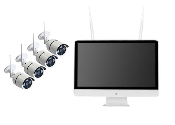 Quality H.265 4 CH Wireless Ip Security Camera Nvr System 1/3" Progressive Scan Sensor for sale